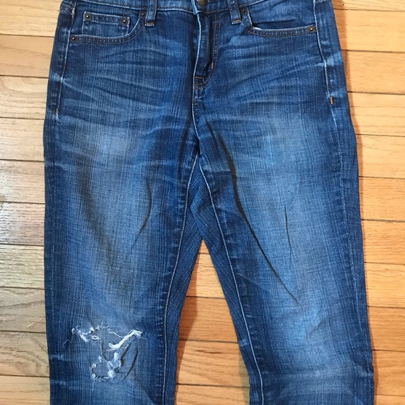 Jcrew Factory Slim Distressed Boyfriend Jean - Picture 2 of 3